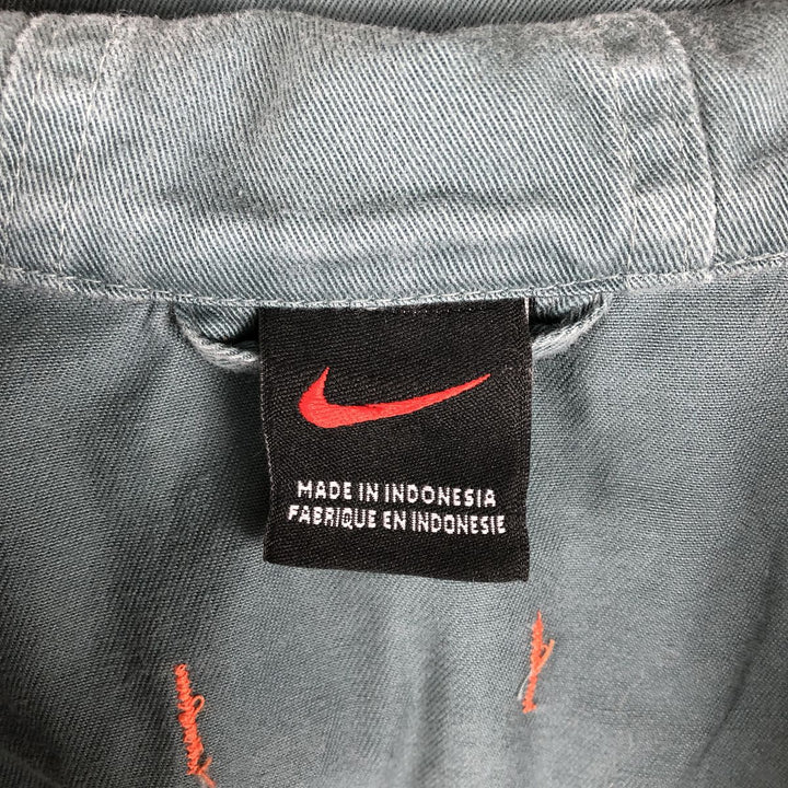 90'S Nike pullover cotton anorak parka, men's size XL cotton blue type Vintage Second Hand