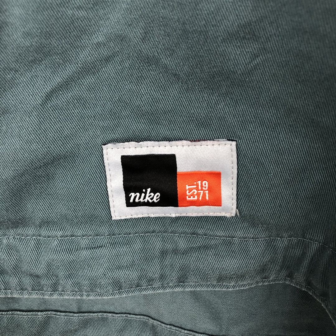 90'S Nike pullover cotton anorak parka, men's size XL cotton blue type Vintage Second Hand