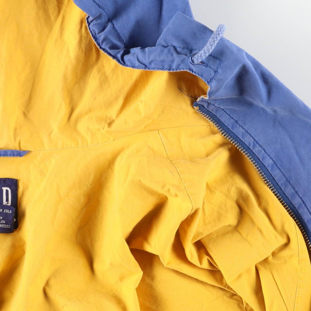 90'S GAP Old Gap Mountain Parka Shell Jacket Men's XL equivalent Vintage cotton blue type Vintage Second Hand