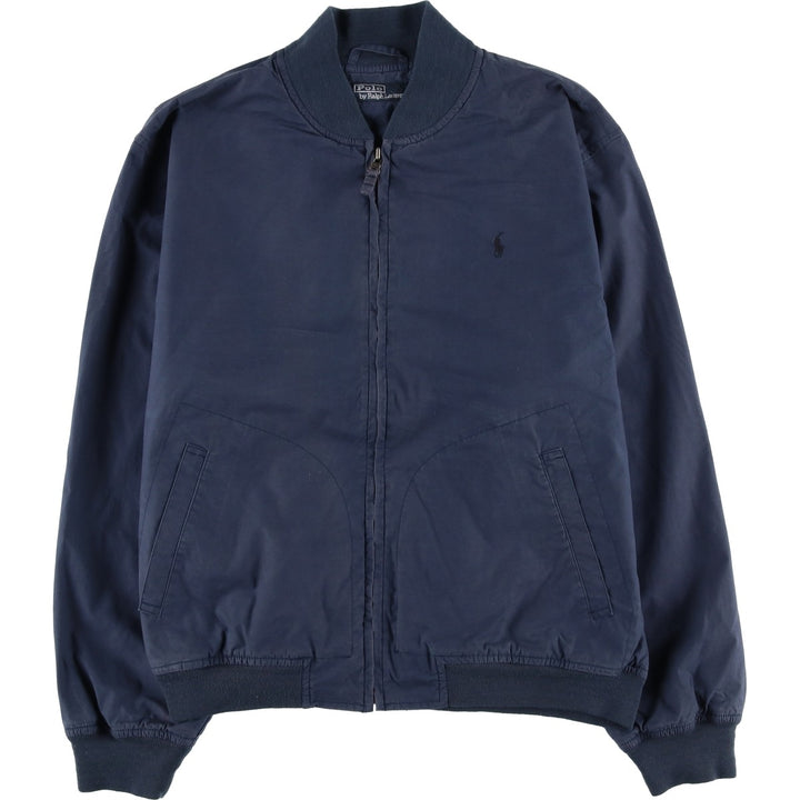 Ralph Lauren POLO by Ralph Lauren cotton blouson, men's size L cotton navy blue type Vintage Second Hand