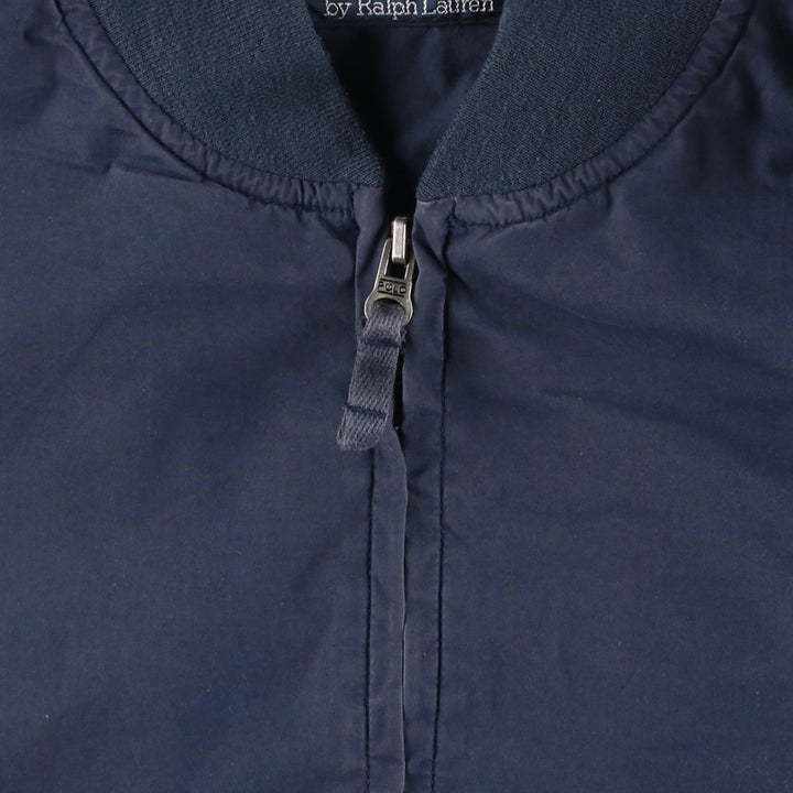 Ralph Lauren POLO by Ralph Lauren cotton blouson, men's size L cotton navy blue type Vintage Second Hand