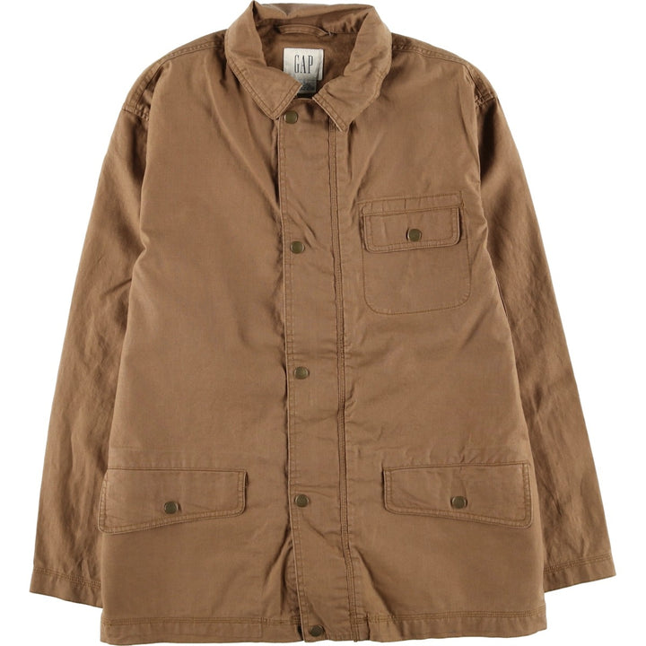 90'S GAP Old Gap Cotton and Linen Jacket, Men's Size Small, Vintage linen beige type brown Vintage Second Hand