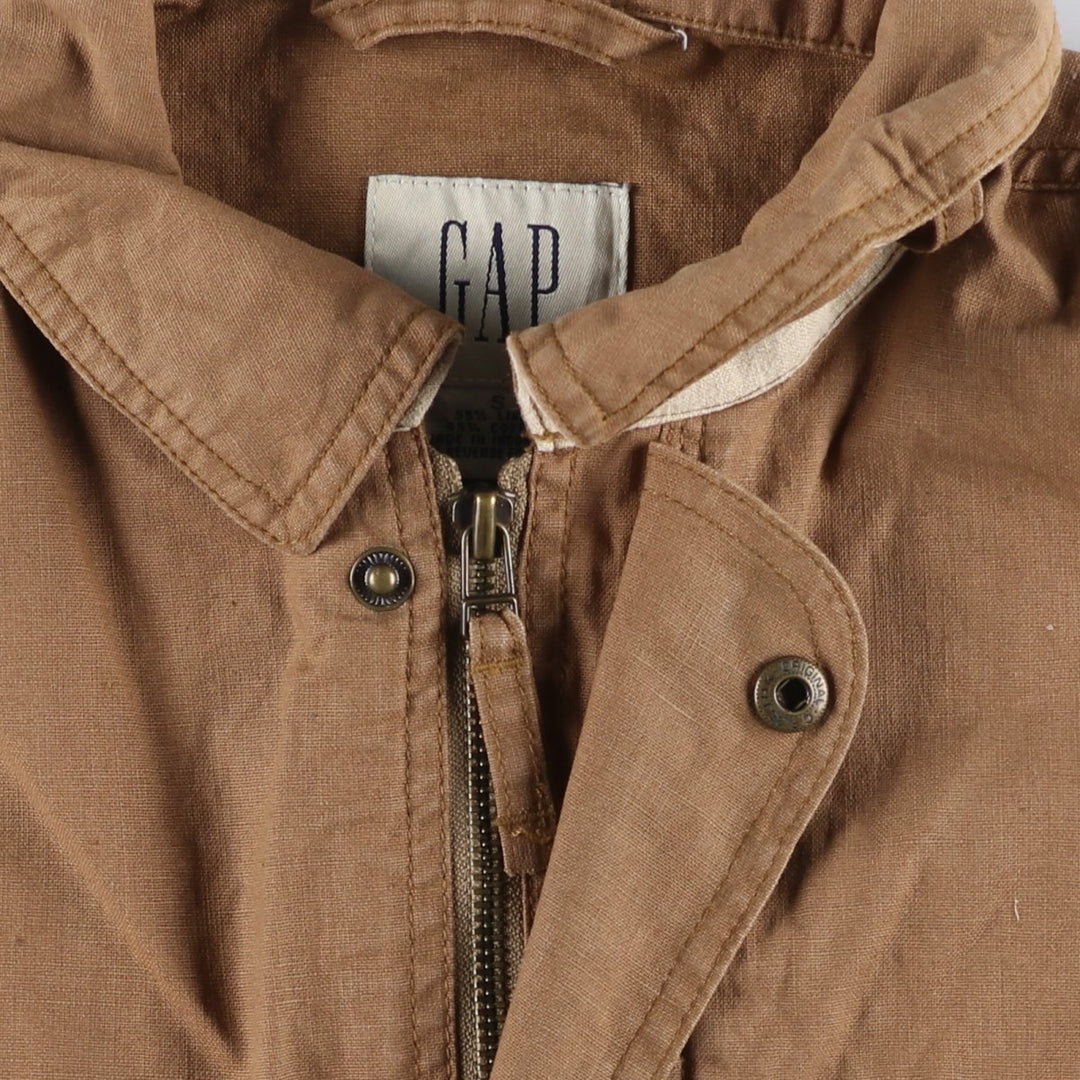 90'S GAP Old Gap Cotton and Linen Jacket, Men's Size Small, Vintage linen beige type brown Vintage Second Hand