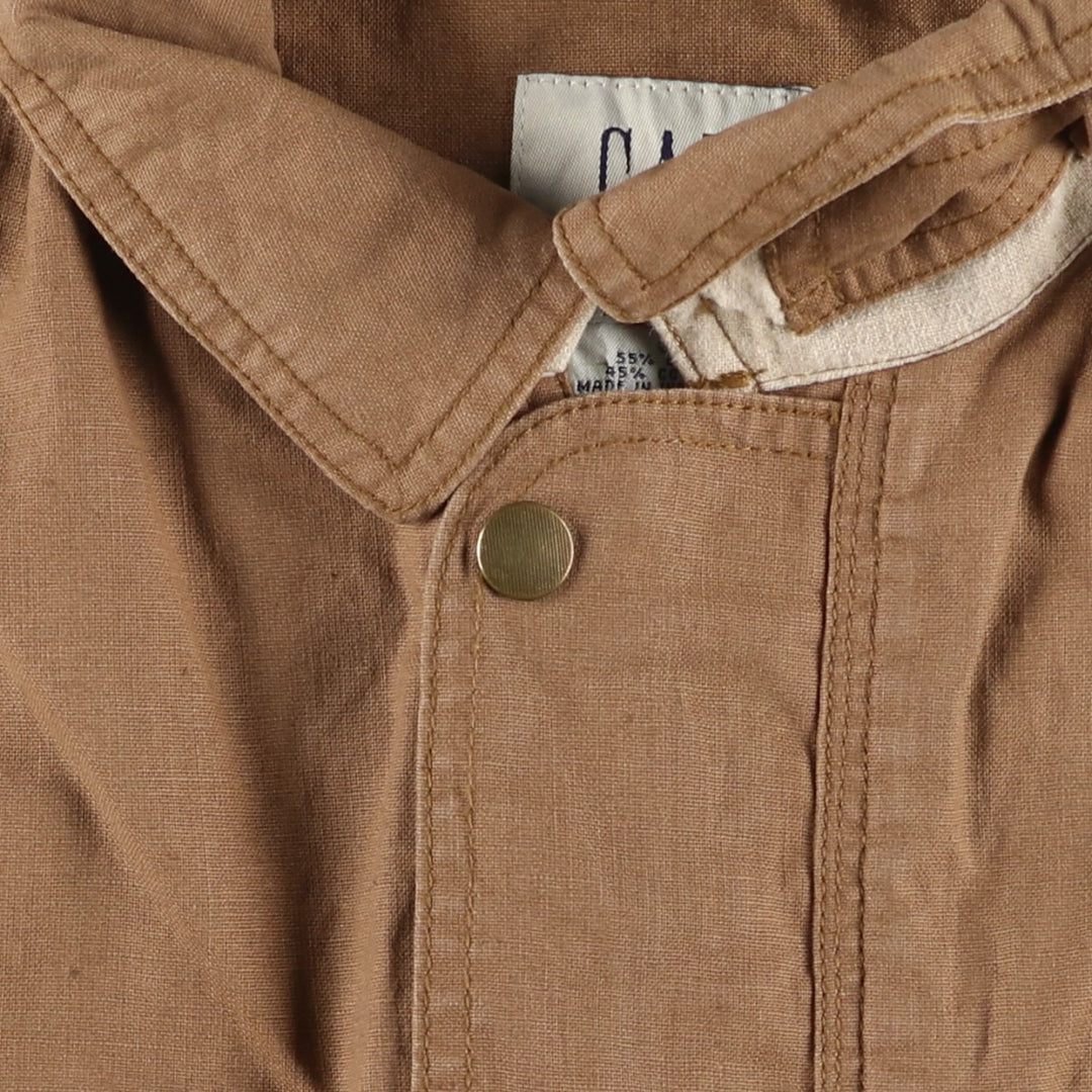90'S GAP Old Gap Cotton and Linen Jacket, Men's Size Small, Vintage linen beige type brown Vintage Second Hand
