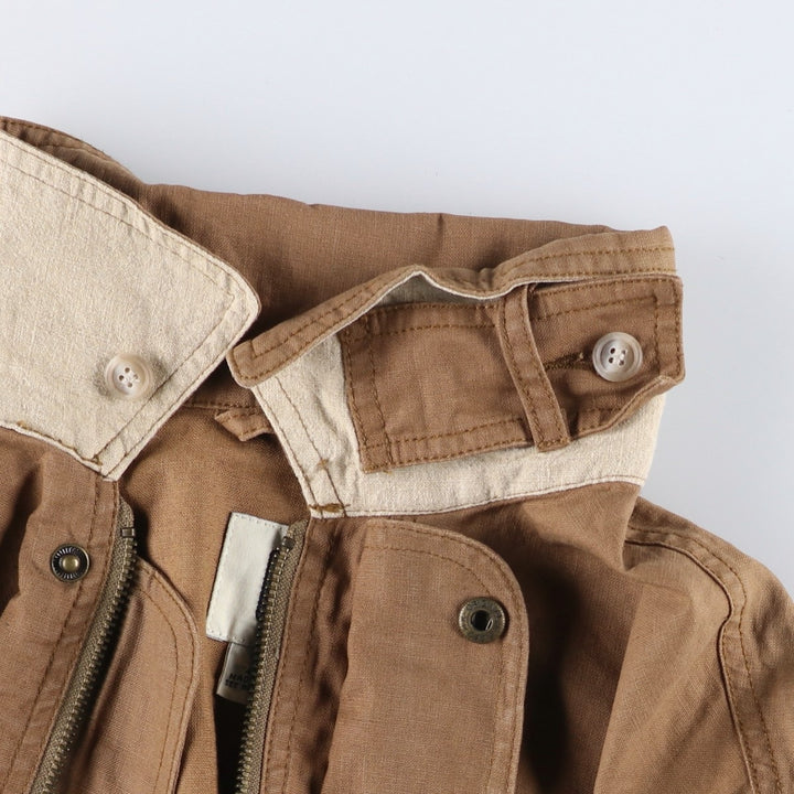 90'S GAP Old Gap Cotton and Linen Jacket, Men's Size Small, Vintage linen beige type brown Vintage Second Hand