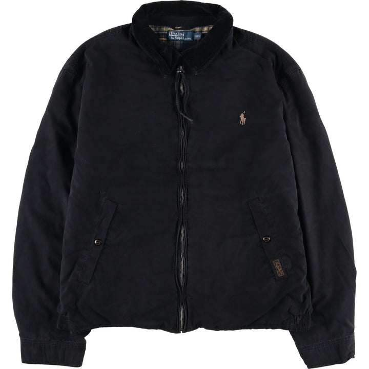 Ralph Lauren POLO by Ralph Lauren padded swing top sports jacket, men's size XXL cotton black type Vintage Second Hand