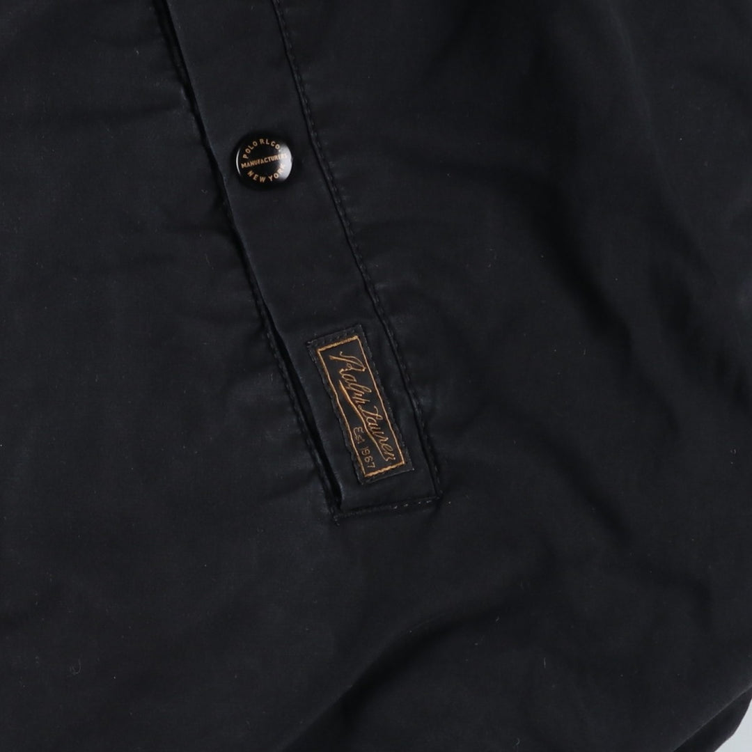 Ralph Lauren POLO by Ralph Lauren padded swing top sports jacket, men's size XXL cotton black type Vintage Second Hand