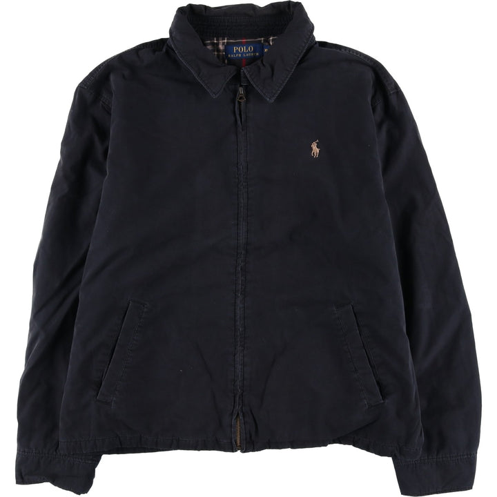 Ralph Lauren POLO RALPH LAUREN Swing Top Sports Jacket Men's XL cotton black type Vintage Second Hand
