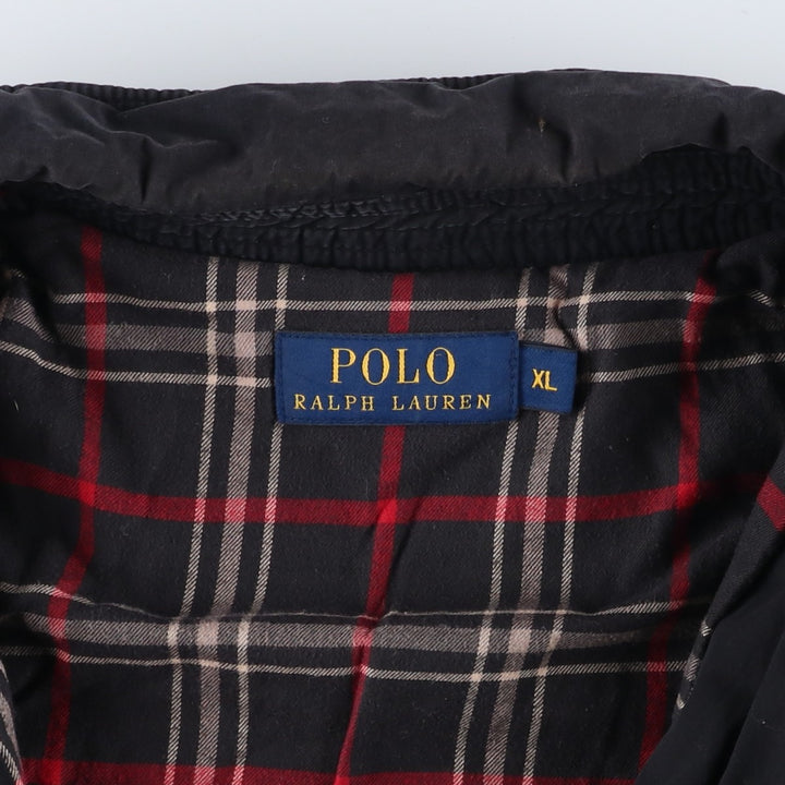 Ralph Lauren POLO RALPH LAUREN Swing Top Sports Jacket Men's XL cotton black type Vintage Second Hand