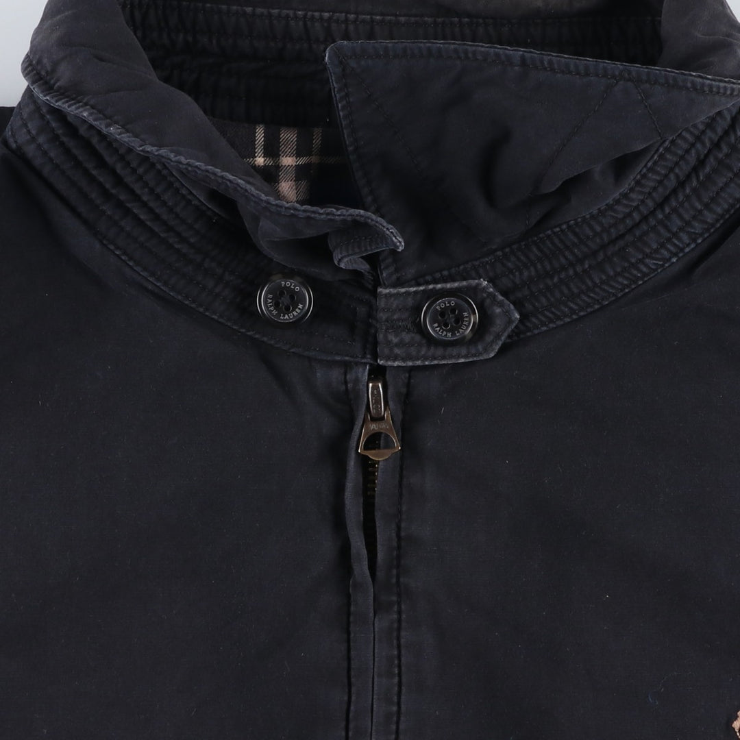 Ralph Lauren POLO RALPH LAUREN Swing Top Sports Jacket Men's XL cotton black type Vintage Second Hand