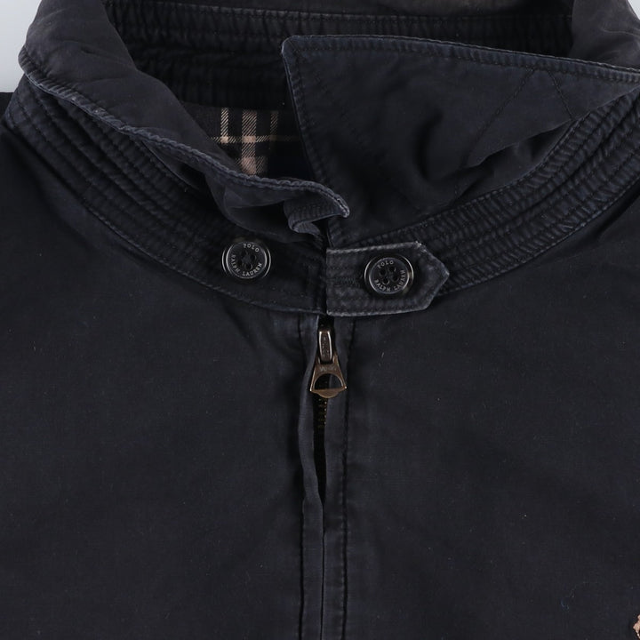 Ralph Lauren POLO RALPH LAUREN Swing Top Sports Jacket Men's XL cotton black type Vintage Second Hand