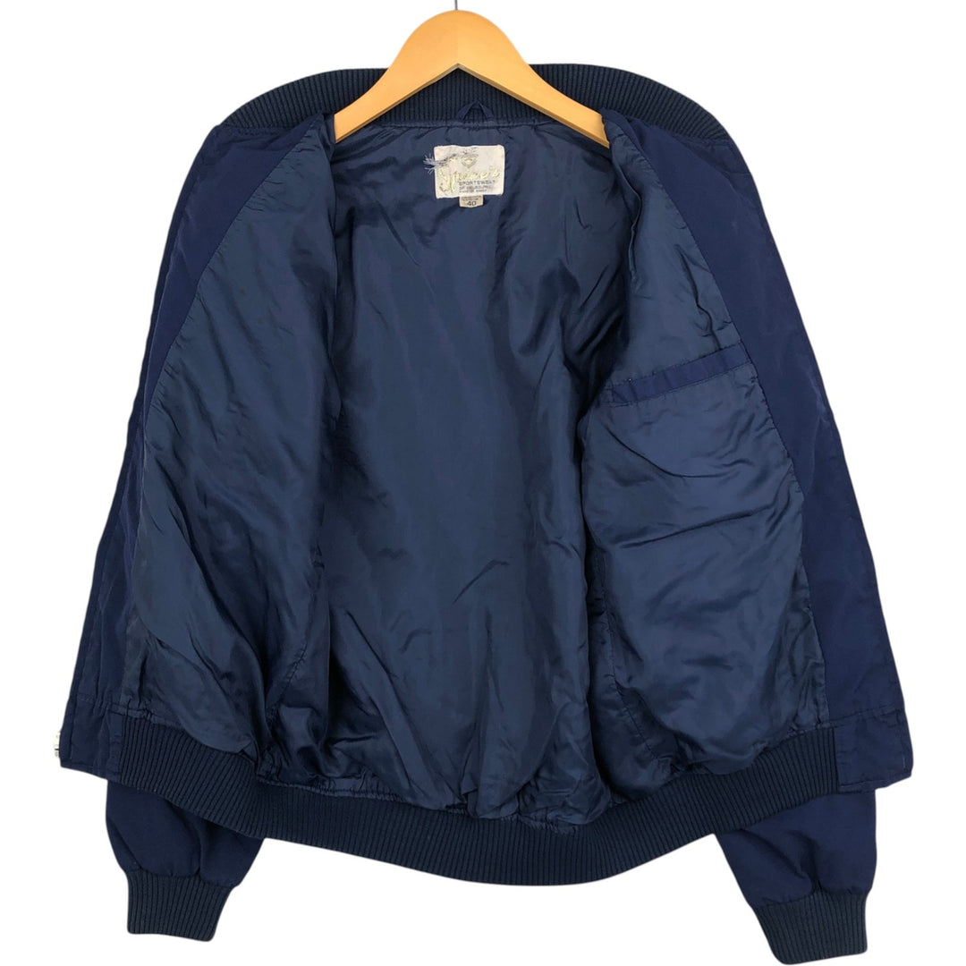 1980'S Spicer Blouson, Men's Size M (approx.), Vintage polyester navy blue type Vintage Second Hand