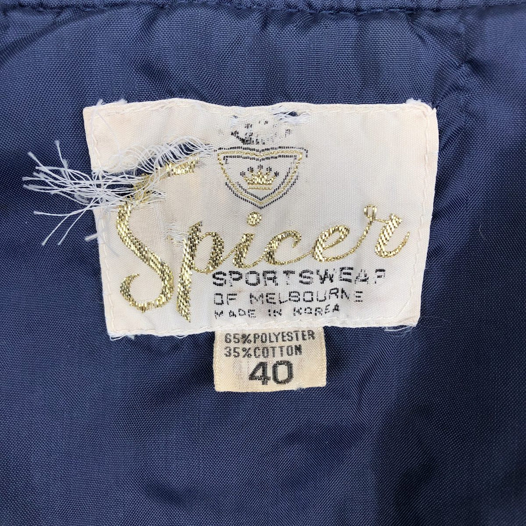 1980'S Spicer Blouson, Men's Size M (approx.), Vintage polyester navy blue type Vintage Second Hand