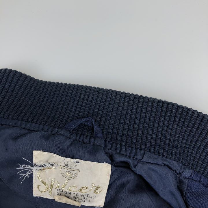 1980'S Spicer Blouson, Men's Size M (approx.), Vintage polyester navy blue type Vintage Second Hand