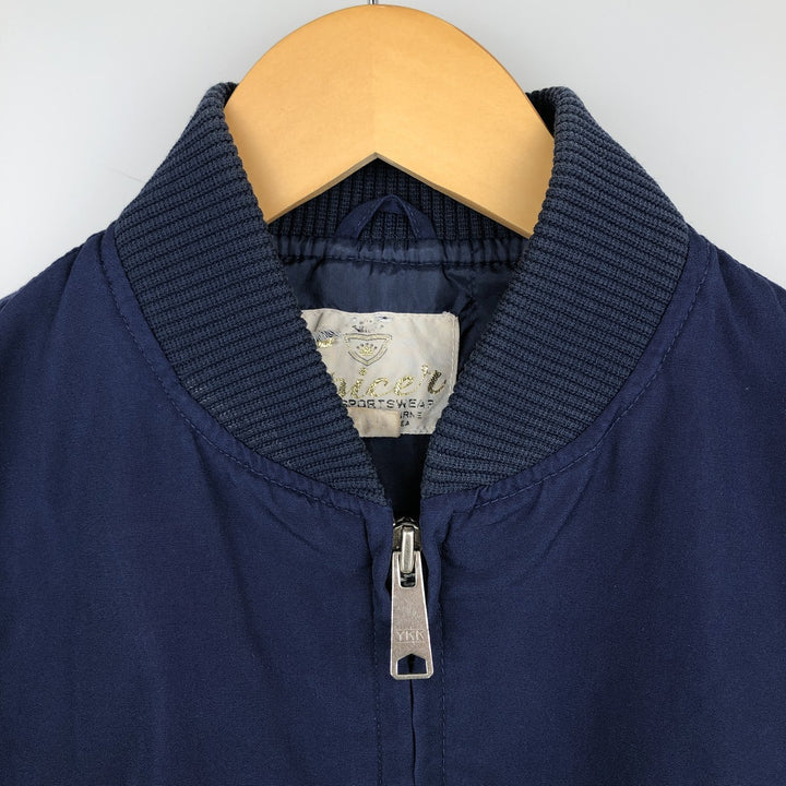 1980'S Spicer Blouson, Men's Size M (approx.), Vintage polyester navy blue type Vintage Second Hand