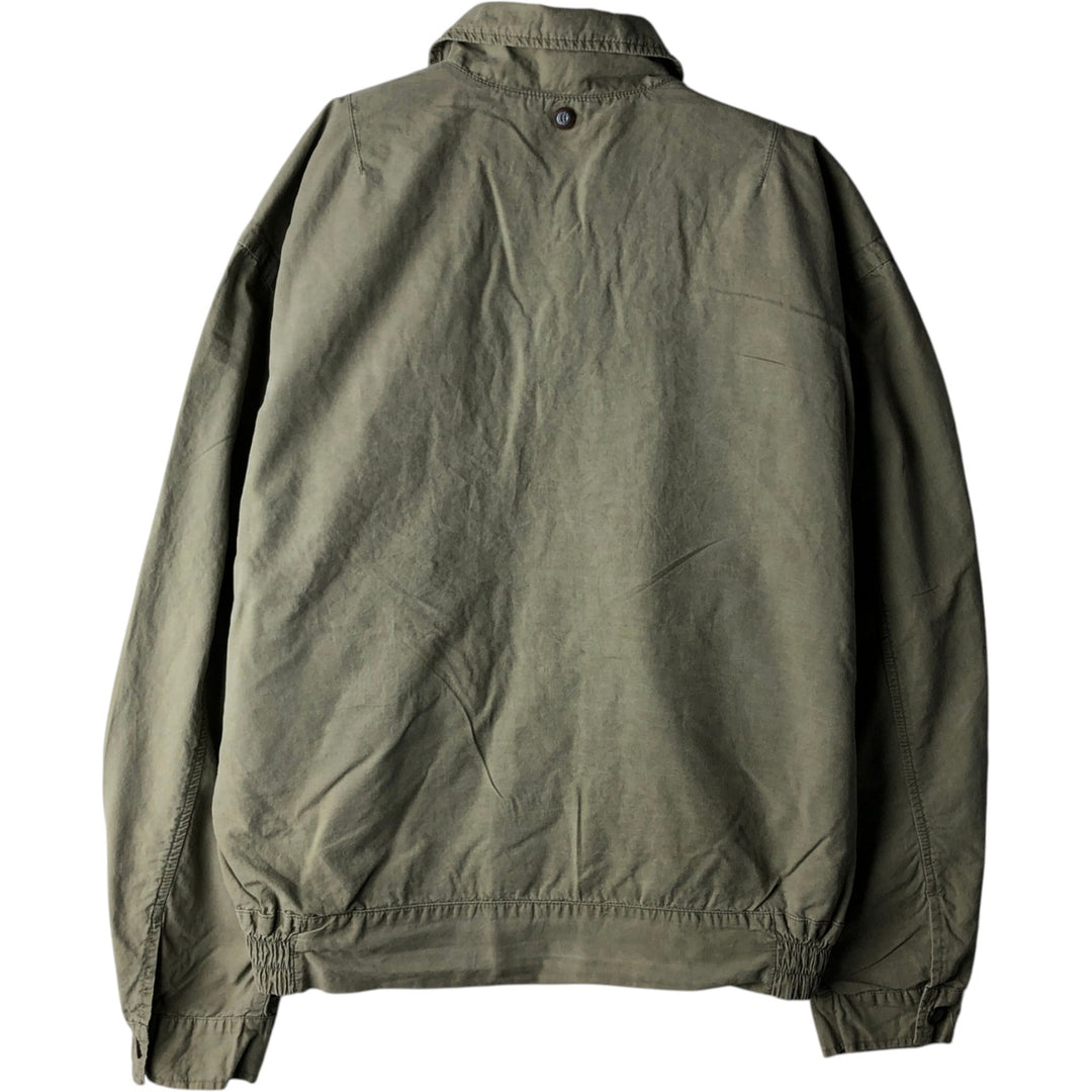 90'S Yves Saint Laurent JEANSWEAR cotton jacket, men's size L, vintage unclear Khaki type sage green Vintage Second Hand