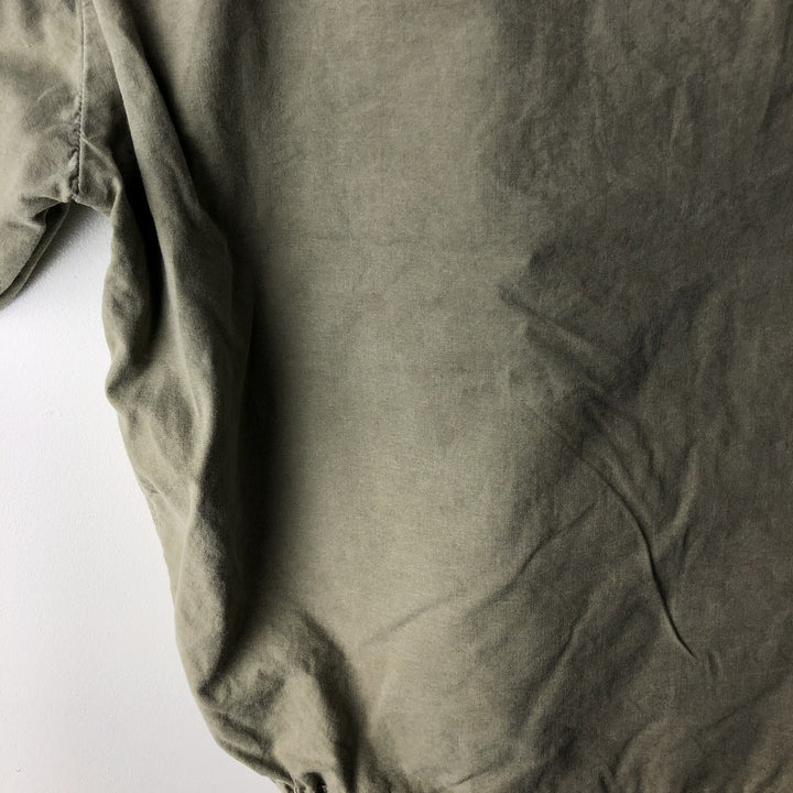 90'S Yves Saint Laurent JEANSWEAR cotton jacket, men's size L, vintage unclear Khaki type sage green Vintage Second Hand