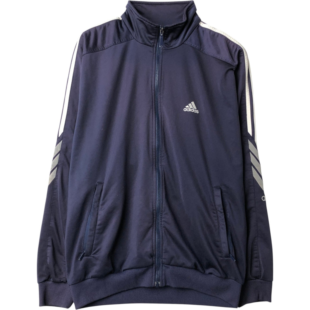 00'S adidas jersey track jacket, men's size M polyester Purple type blue-purple Vintage Second Hand