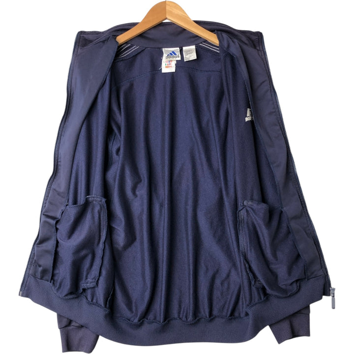 00'S adidas jersey track jacket, men's size M polyester Purple type blue-purple Vintage Second Hand