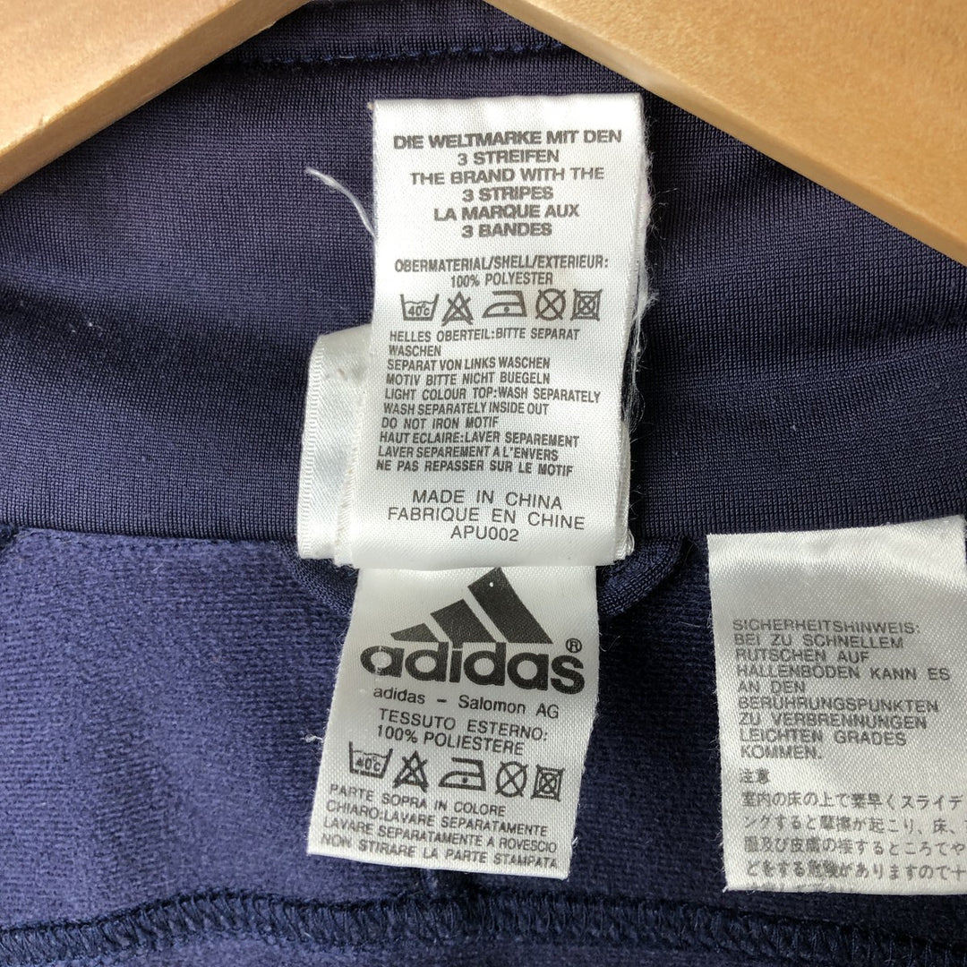 00'S adidas jersey track jacket, men's size M polyester Purple type blue-purple Vintage Second Hand