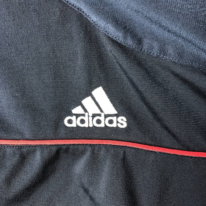 00'S adidas jersey track jacket, men's XL size polyester navy blue type Vintage Second Hand