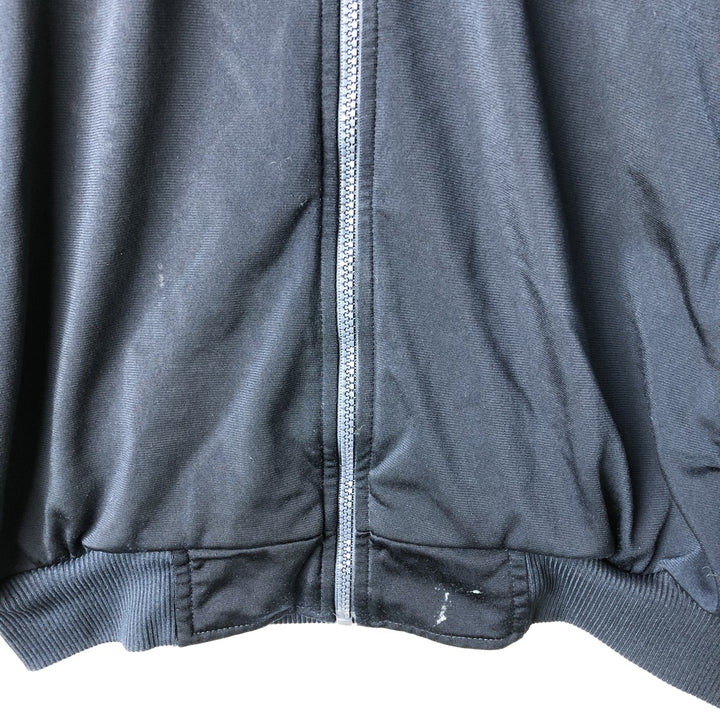00'S adidas jersey track jacket, men's XL size polyester navy blue type Vintage Second Hand