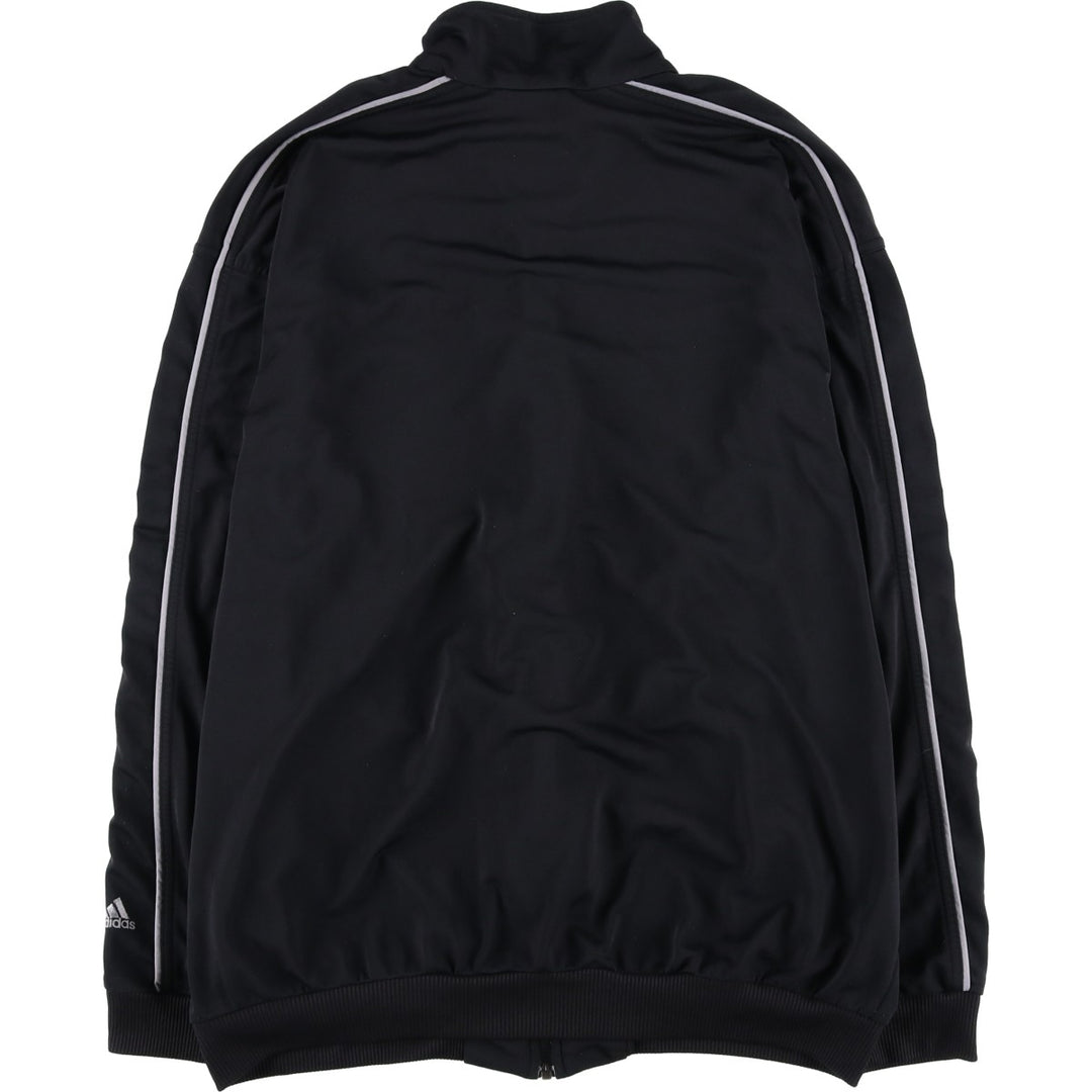00'S adidas jersey track jacket, men's size L polyester black type Vintage Second Hand