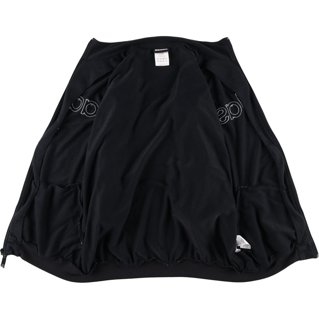 00'S adidas jersey track jacket, men's size L polyester black type Vintage Second Hand
