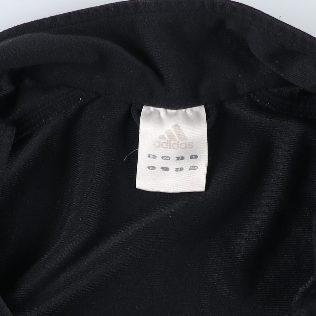 00'S adidas jersey track jacket, men's size L polyester black type Vintage Second Hand