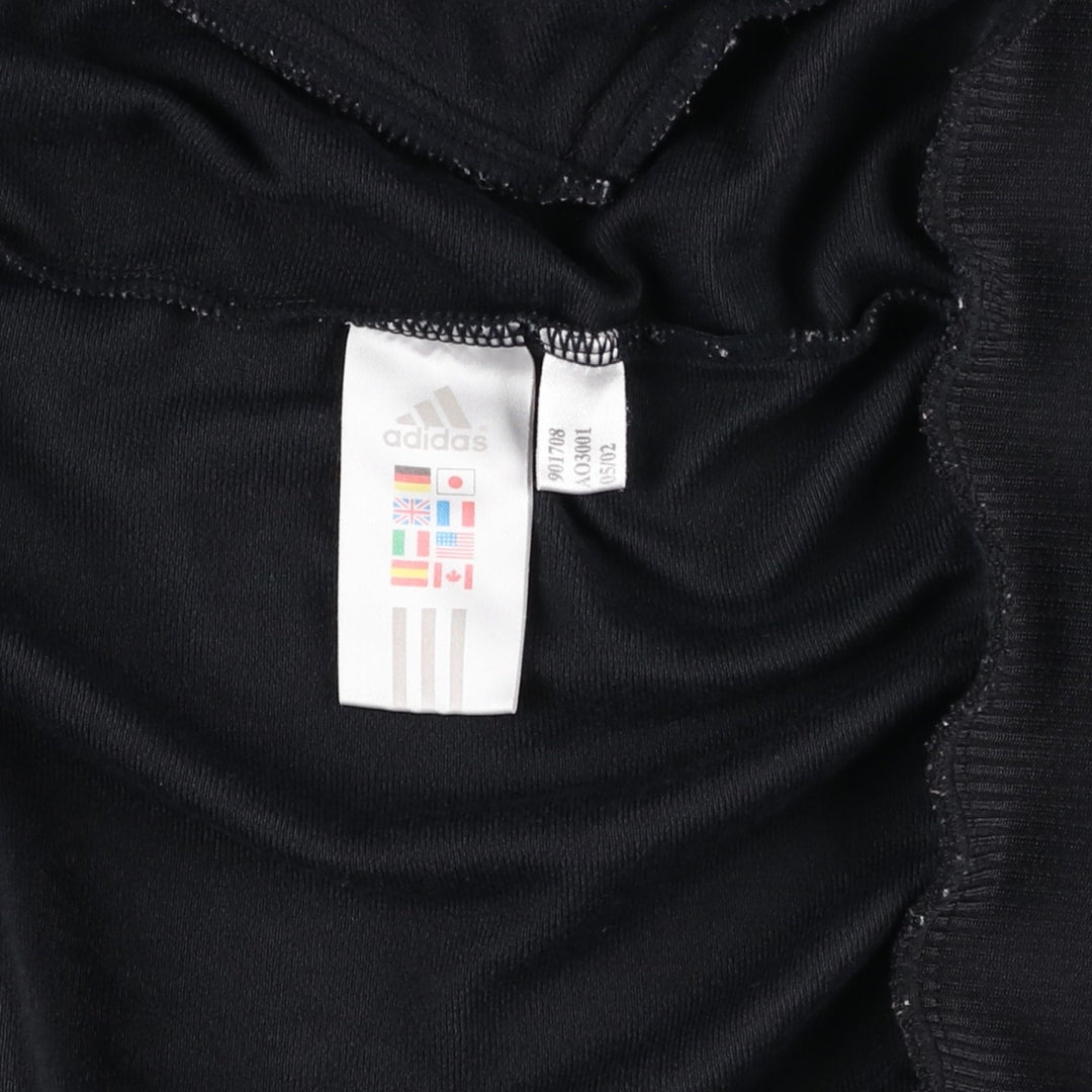 00'S adidas jersey track jacket, men's size L polyester black type Vintage Second Hand