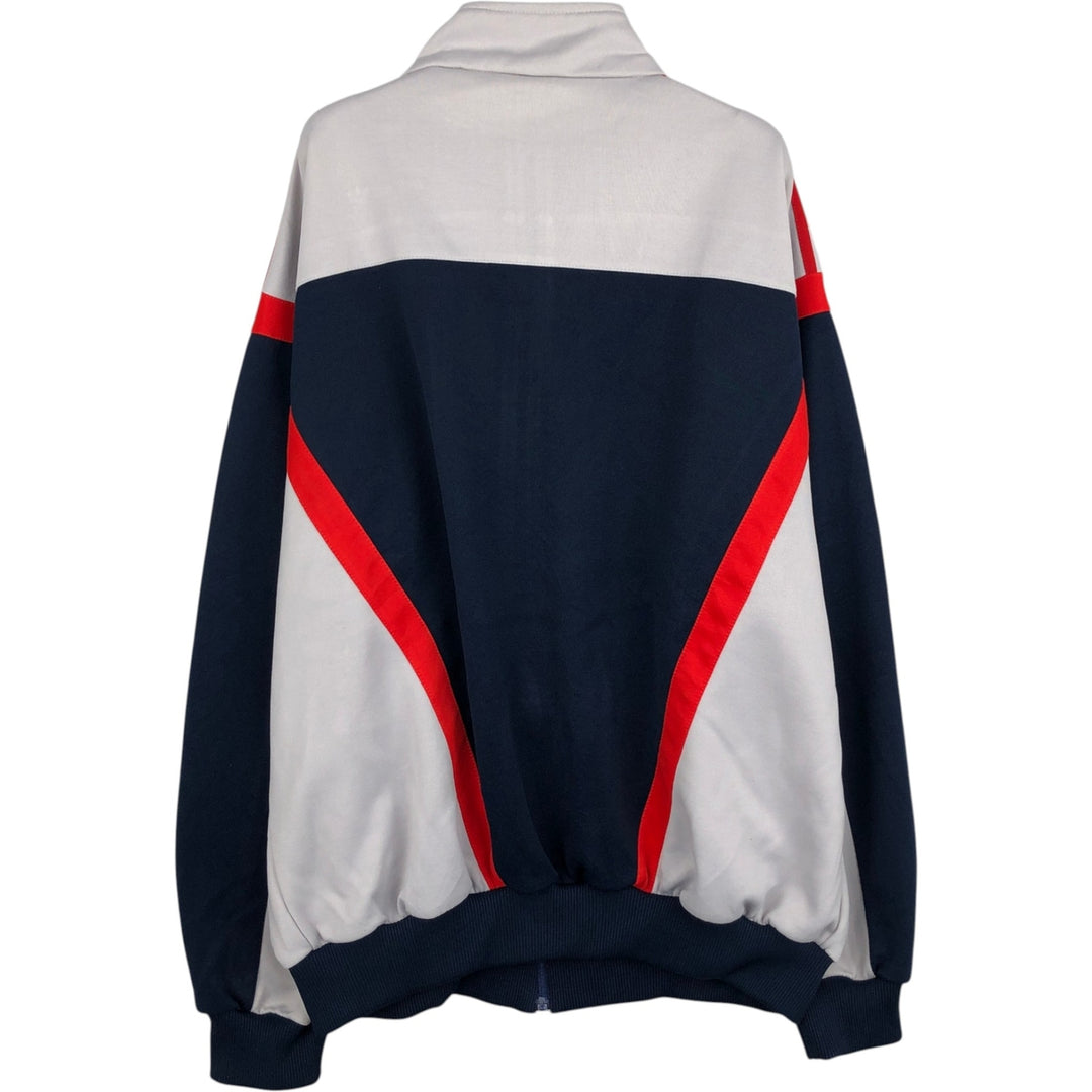 1980'S Adidas Trefoil Logo Jersey Track Jacket, Men's XL unclear gray type Vintage Second Hand