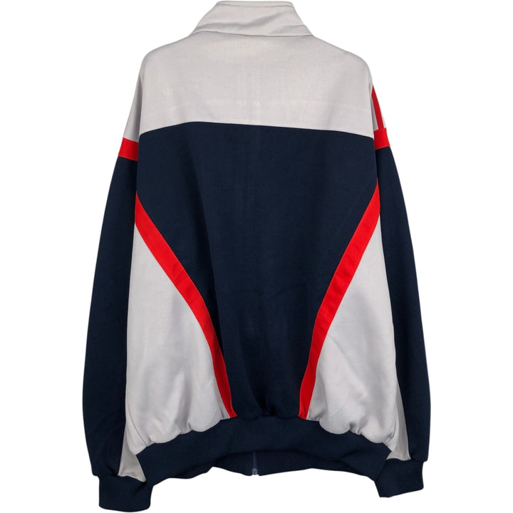 1980'S Adidas Trefoil Logo Jersey Track Jacket, Men's XL unclear gray type Vintage Second Hand