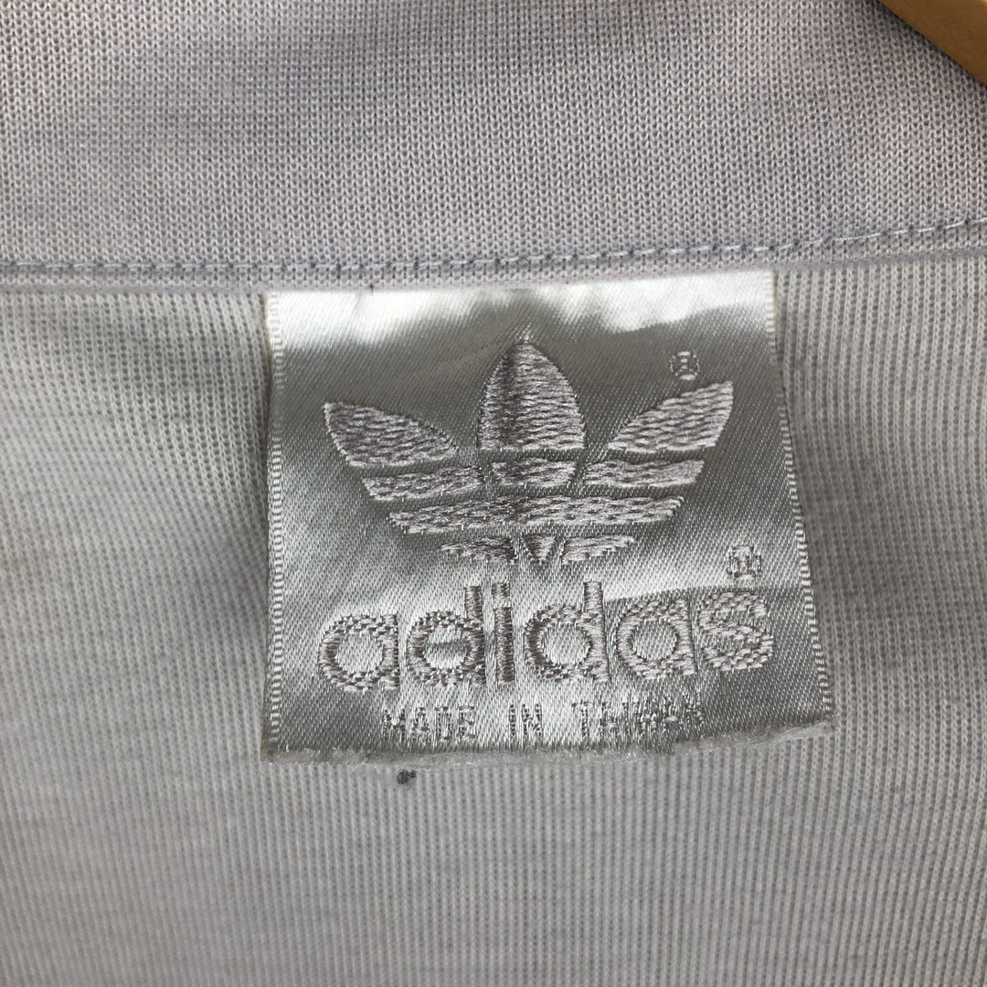1980'S Adidas Trefoil Logo Jersey Track Jacket, Men's XL unclear gray type Vintage Second Hand