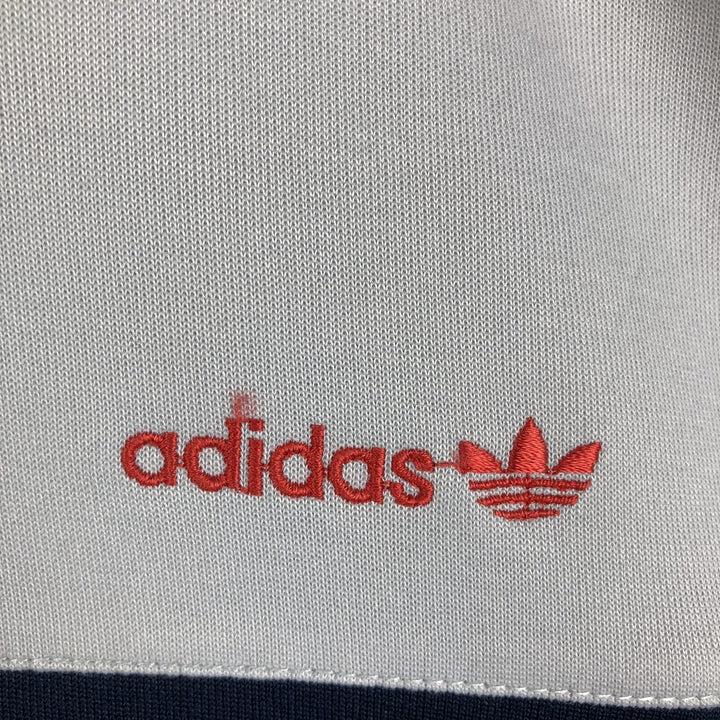 1980'S Adidas Trefoil Logo Jersey Track Jacket, Men's XL unclear gray type Vintage Second Hand