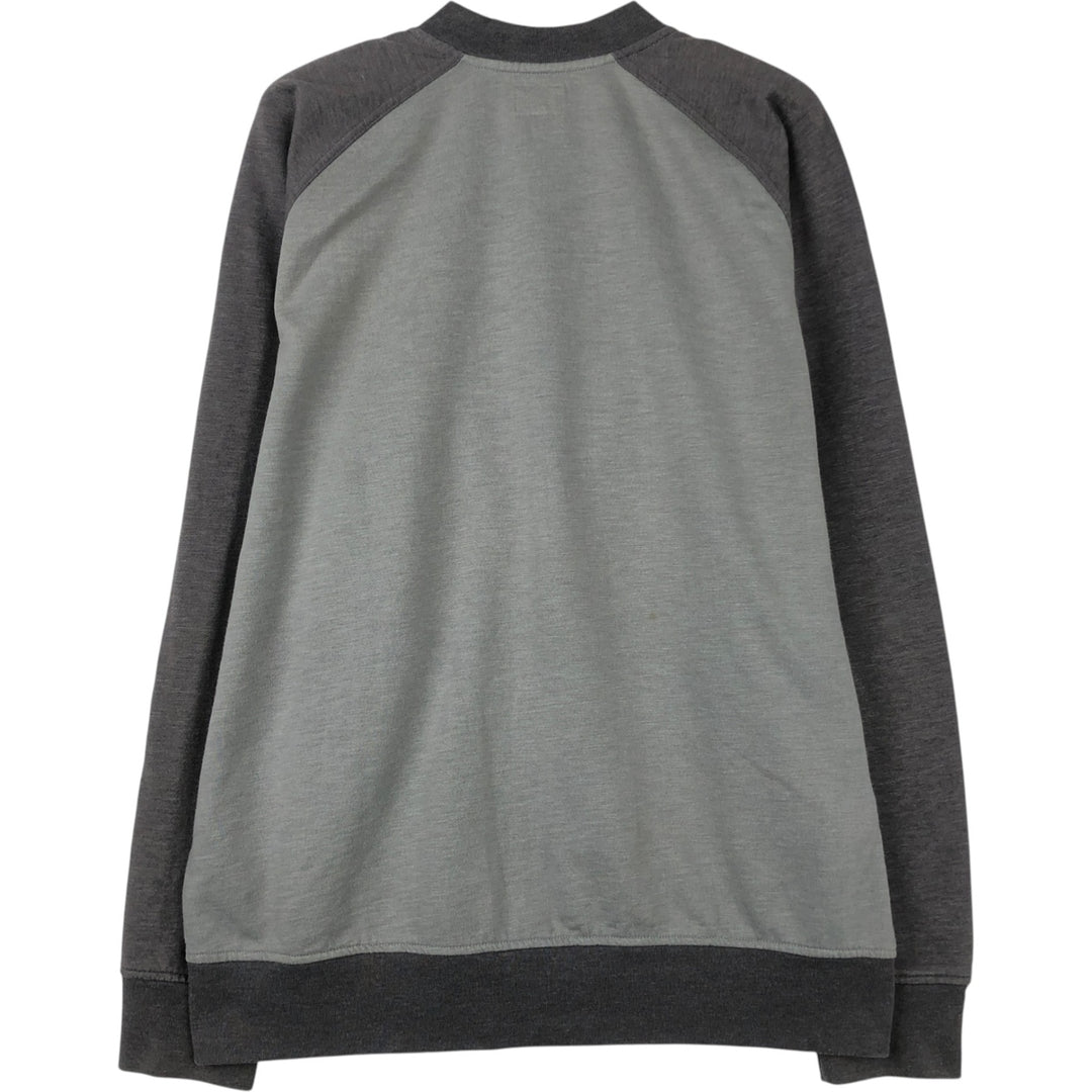 Levi's full-button two-tone sweatshirt, men's size XXL. cotton gray type Vintage Second Hand