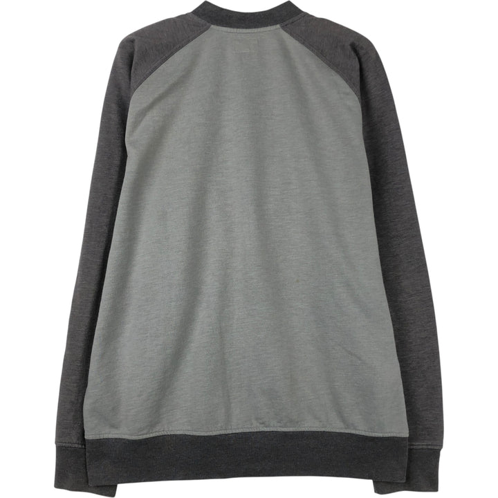 Levi's full-button two-tone sweatshirt, men's size XXL. cotton gray type Vintage Second Hand