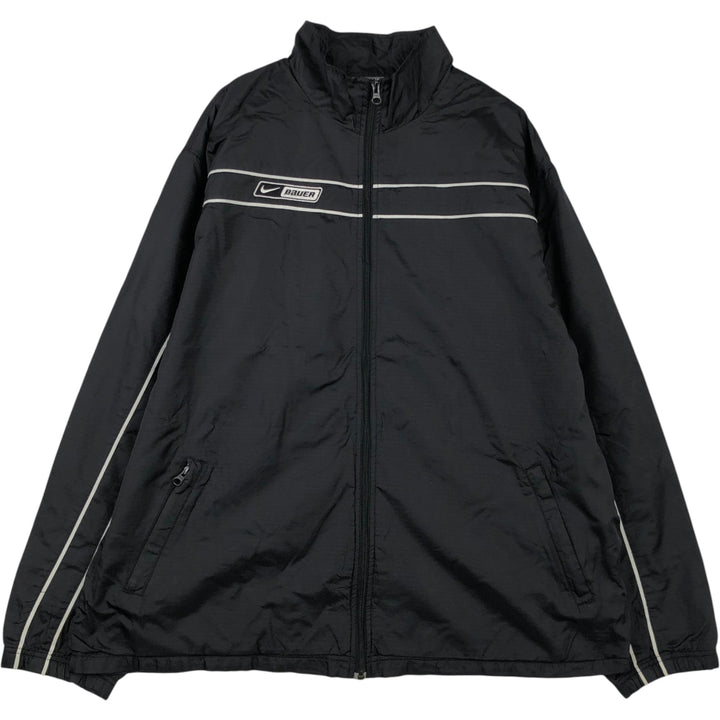 2000'S Nike Bauer Ripstop Nylon Jacket, Men's XL Nylon black type Vintage Second Hand