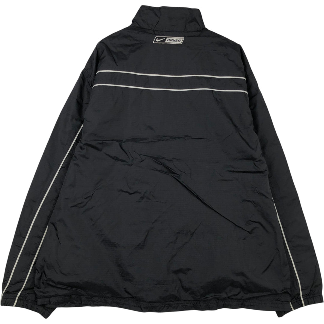2000'S Nike Bauer Ripstop Nylon Jacket, Men's XL Nylon black type Vintage Second Hand