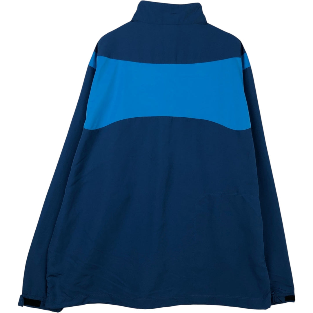 Nike Golf Half-Zip Nylon Pullover, Men's XL (Equivalent) polyester blue type Vintage Second Hand