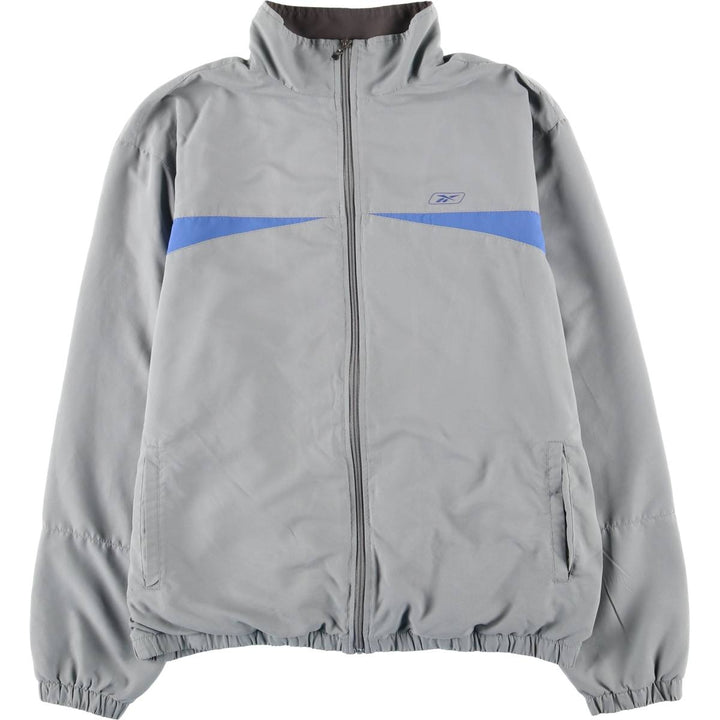 Reebok Windbreaker Men's Size L polyester gray type Vintage Second Hand