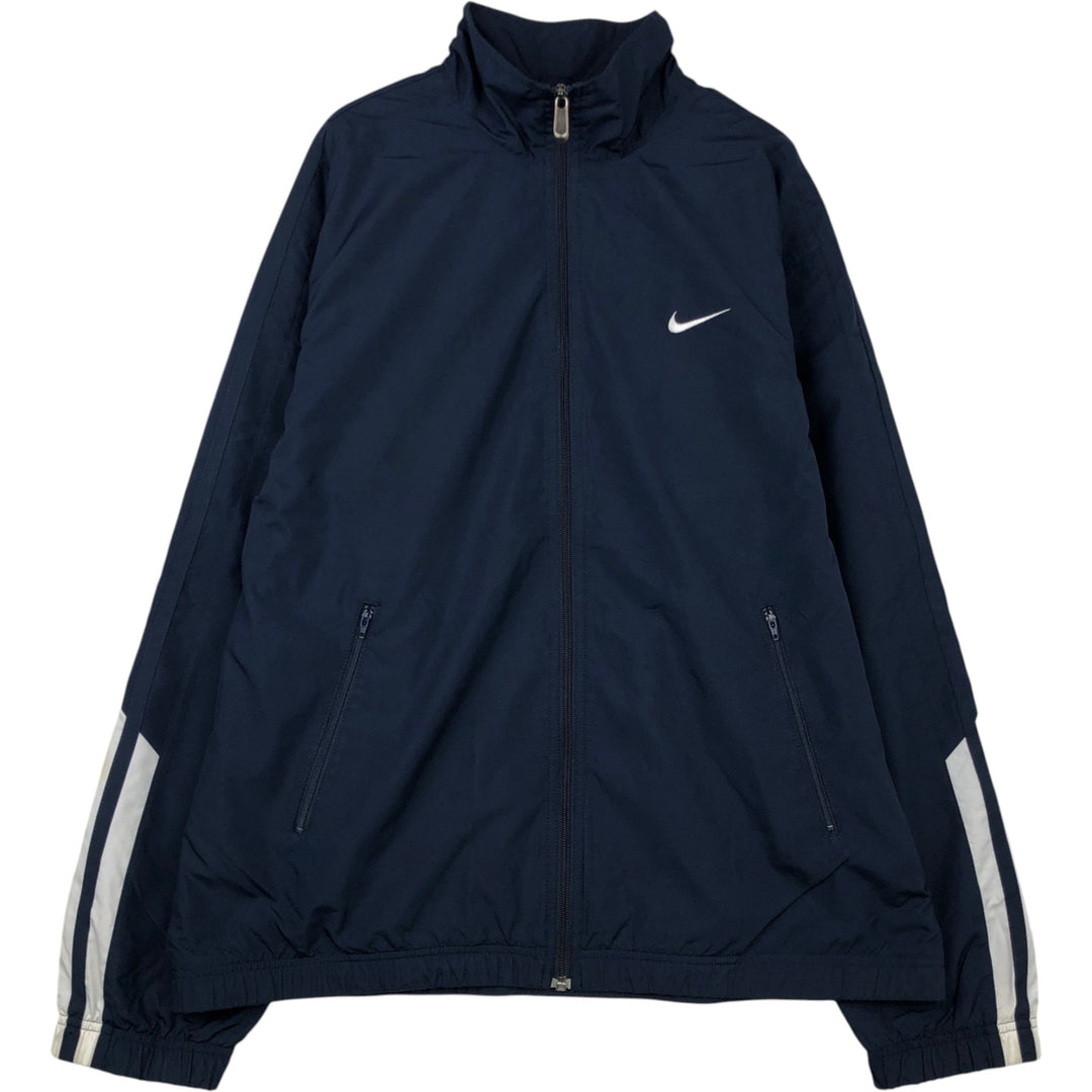 00'S Nike Windbreaker Men's XL polyester navy blue type Vintage Second Hand