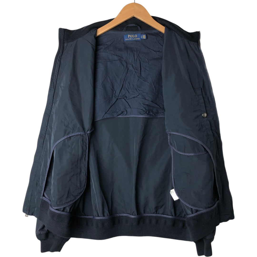 Ralph Lauren POLO RALPH LAUREN windbreaker, men's size L polyester navy blue type Vintage Second Hand
