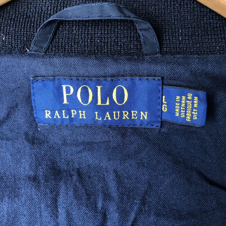 Ralph Lauren POLO RALPH LAUREN windbreaker, men's size L polyester navy blue type Vintage Second Hand
