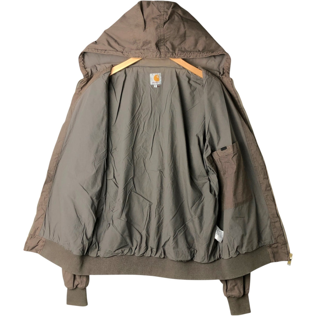 Carhartt Striped Cotton Parka, Men's XXL cotton Khaki type Vintage Second Hand