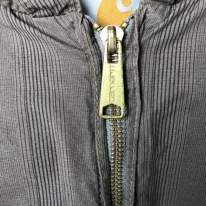Carhartt Striped Cotton Parka, Men's XXL cotton Khaki type Vintage Second Hand