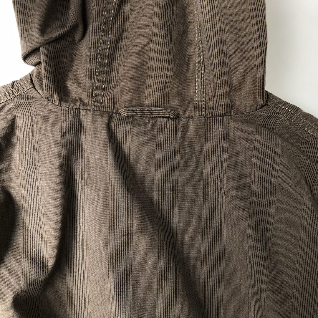 Carhartt Striped Cotton Parka, Men's XXL cotton Khaki type Vintage Second Hand