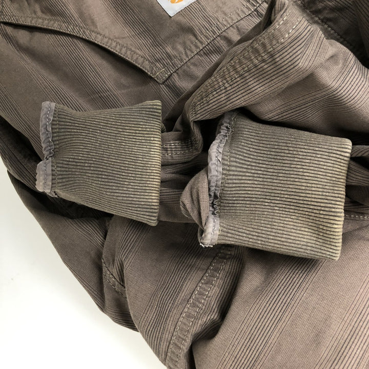 Carhartt Striped Cotton Parka, Men's XXL cotton Khaki type Vintage Second Hand