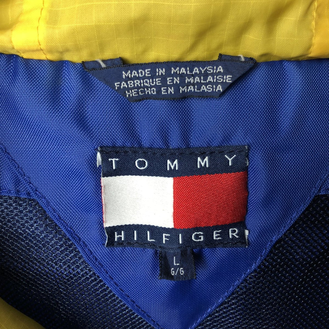 90'S Tommy Hilfiger nylon parka, men's size L Nylon blue type Vintage Second Hand