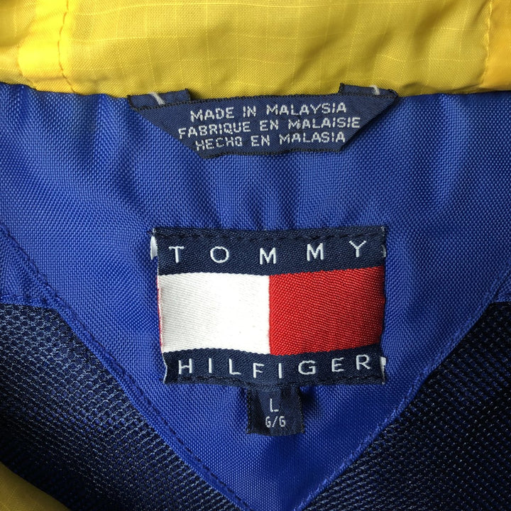 90'S Tommy Hilfiger nylon parka, men's size L Nylon blue type Vintage Second Hand