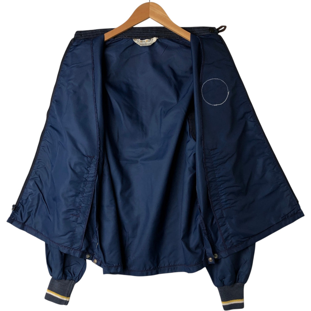 Vintage 1970'S West Wind windbreaker, men's size L unclear navy blue type Vintage Second Hand